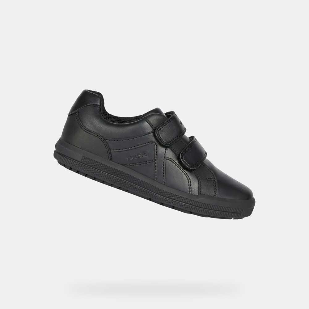 Geox Respira Black Kids Uniform Shoes SS20.0NC764